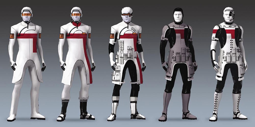 Эскизы костюмов людей - Люди (Human) - Расы - Mass Effect